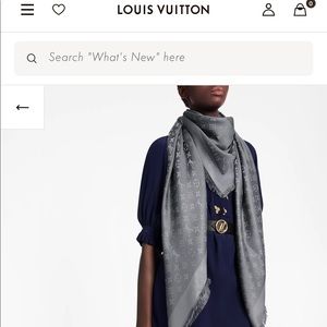 Louis Vuitton monogram shine shawl